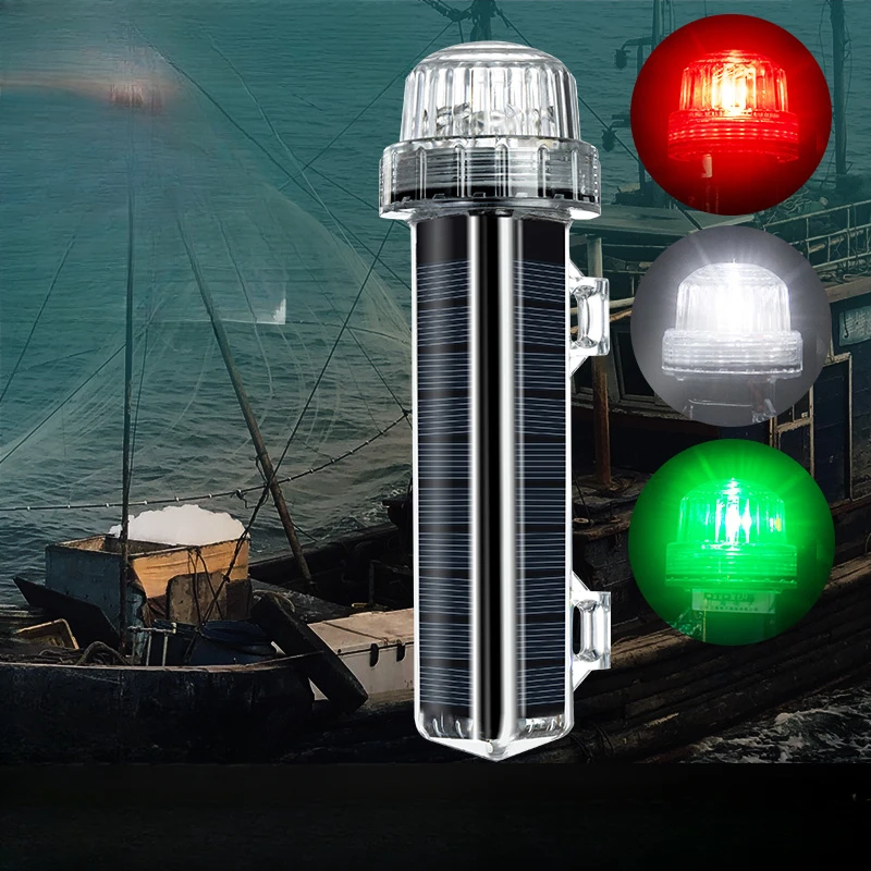Luz de sinal solar oceano luz  - Fishing Boat Navigation Light avaliação e preço