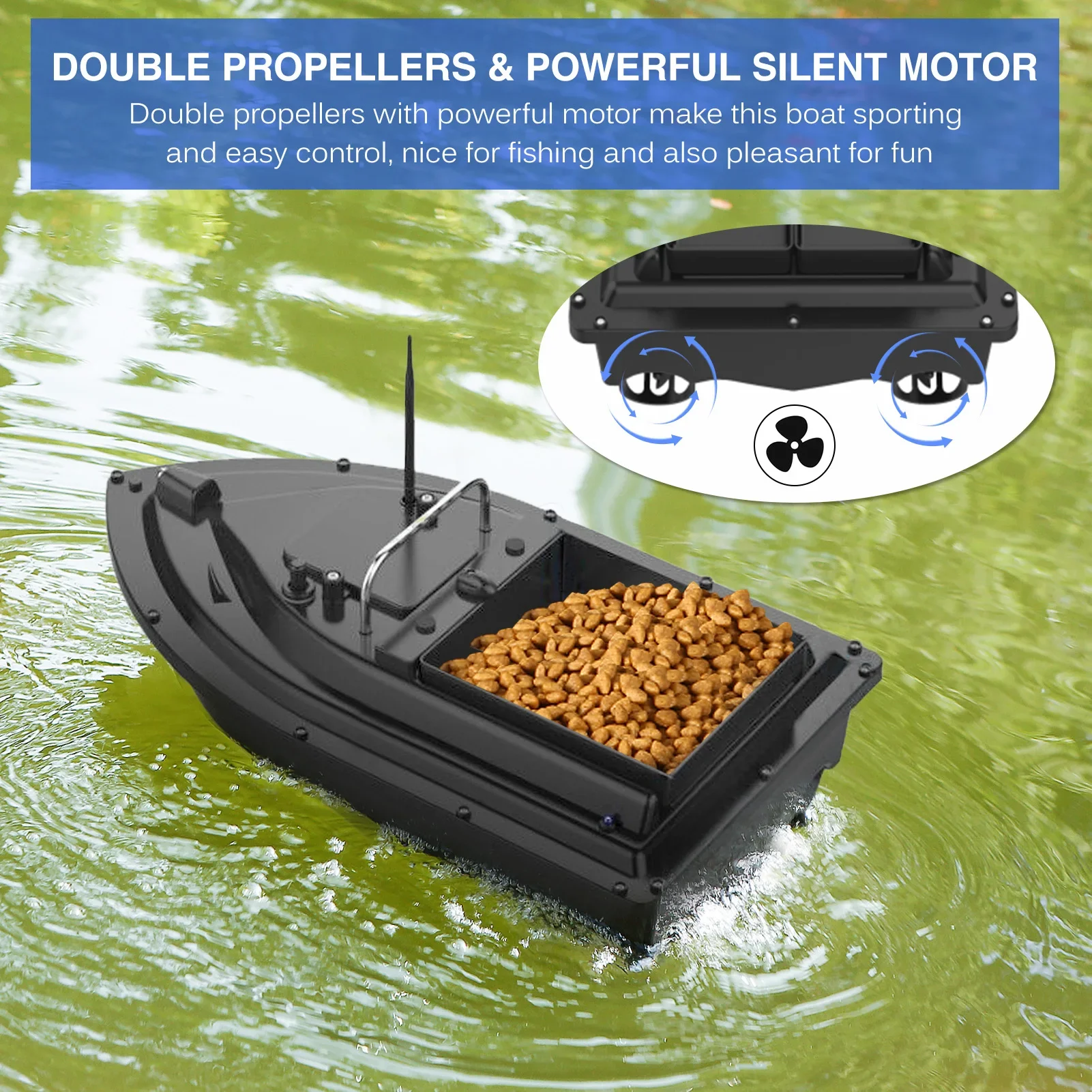 Barco de Isca D16E GPS 12000mA - Fishing Boat Gps avaliação e preço